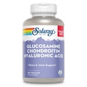 SOLARAY Glucosamin Chondroitin Hyaluronsäure, Gesunde Knochen und Joint Support Supplement Plus Vitamin C für verbesserte Absorption, Lab Verified, 60-Day Garantie, 60 Servietten, 180 VegCaps