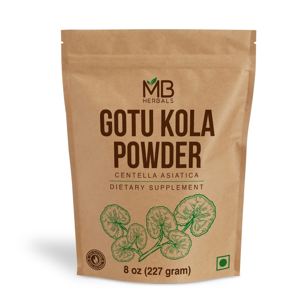 MB Kräuter Gotu Kola Pulver 8 oz (0,5 lb / 227 Gramm) | Centella asiatica