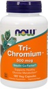 NOW Foods - Tri-Chromium 500 mcg. - 180 Vegetarische Kapseln