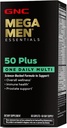 GNC Mega Men One Daily 50 Plus Multivitamin, Science-Backed Formula per il benessere complessivo, la prostata e il supporto circolatorio e la salute immunitaria, 60 Count