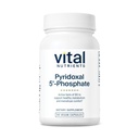 Vital Nutrients Pyridoxal-5 Phosphate | Vitamina attivata B6 | B6 metilato per Metabolismo, PMS e supporto mestruale* | Supplemento P5P ad alta potenza | Gluten, Dairy, Soy Free | 90 capsule