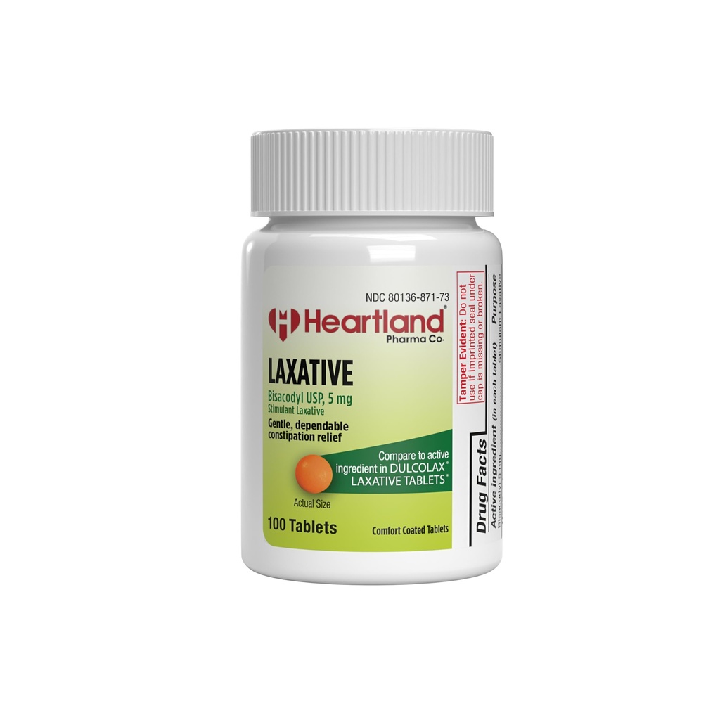 Bisacodyl 5mg | EC Overnight Relief Laxative Tablet | Constipation Relief Tablets |Digestive Relief Tablets | USA Hergestellt | 100 Graf
