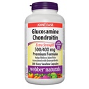 Webber Naturals Glucosamin Chondroitin mit Vitamin D3, extra Stärke, 500/400 mg, Premium Formel, 300 Einfache Schluckkapseln