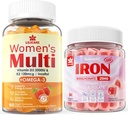 Vegane Eisengummis + Damen Multivitamin Gummis