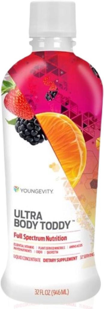 Youngevity Ultra Body ToddyTM - 100+ Nutriente Mega Multi-Vitamina Supplemento minerale per uomini e donne - Assorbimento potenziato - Phytonutrients - Aminoacidi (32 Fl Oz, Confezione di 2)