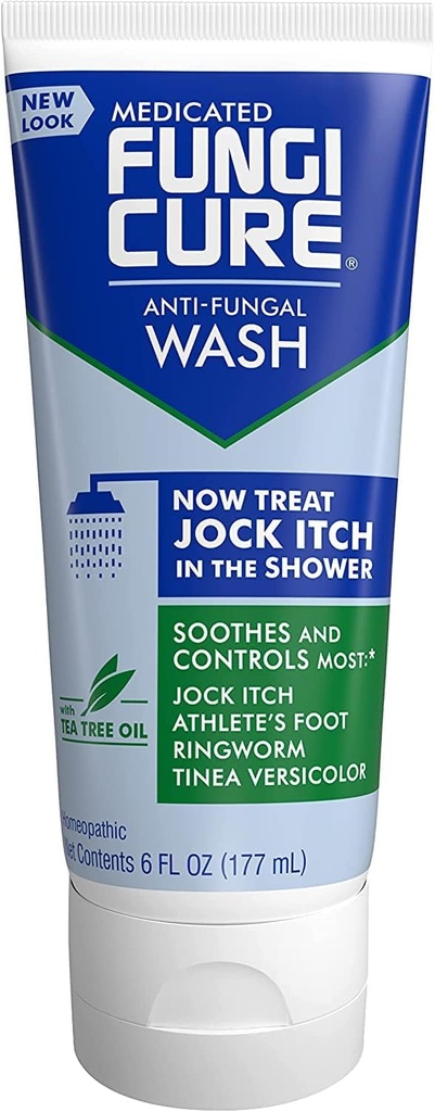 FungiCure Medicated Anti-Fungal Jock Itch Wash - Behandeln Jock Itch in der Dusche- 6 Fl Oz (Pack von 2)