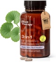 Pflanzentherapie 3-in-1 Biotin Kapseln mit Vitamin E & Gotu Kola Hergestellt in den USA 4 Monat Versorgung unterstützt Radiant Haut, Haarwachstum und starke Nägel Beilagen für Frauen 120 Vegetarische Kapsel