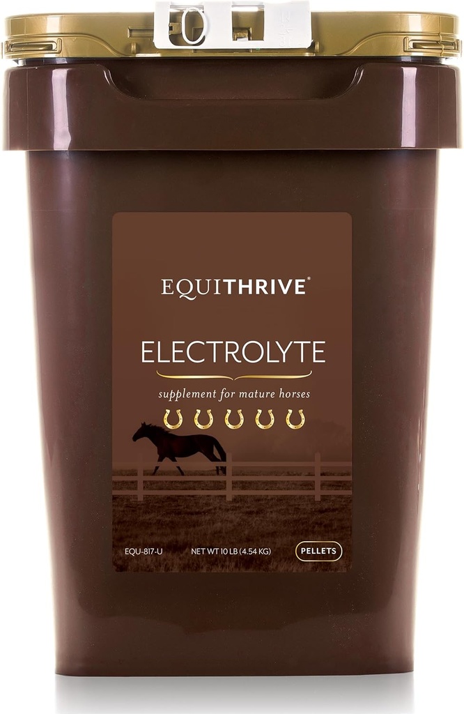 Equithrive Pferde Elektrolyt Pellets, Vitamine und Mineralstoffe Beilage, Equine Futterbedarf für Training und Wettbewerb, 10 lbs, 50 Tage Versorgung