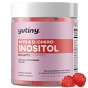 Myo-Inositol & D-Chiro Inositol Gummi, Vitamin B6 B12 & Folat für Frauen, Vegan, Zuckerfrei, Erdbeeren Geschmack, 60 Graf
