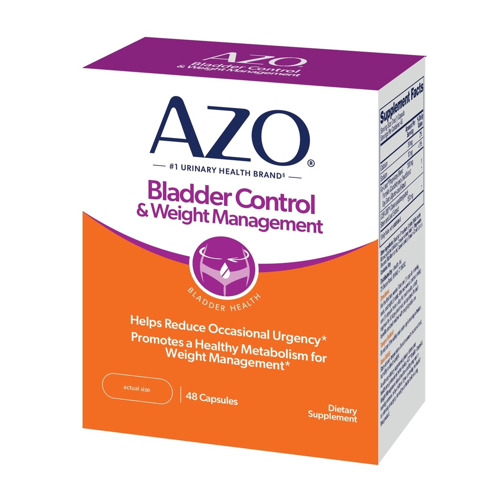 AZO Bladder Control with Go-Less® & Weight Management Dietary Supplement (en anglais seulement) aide à réduire l'urgence occasionnelle*