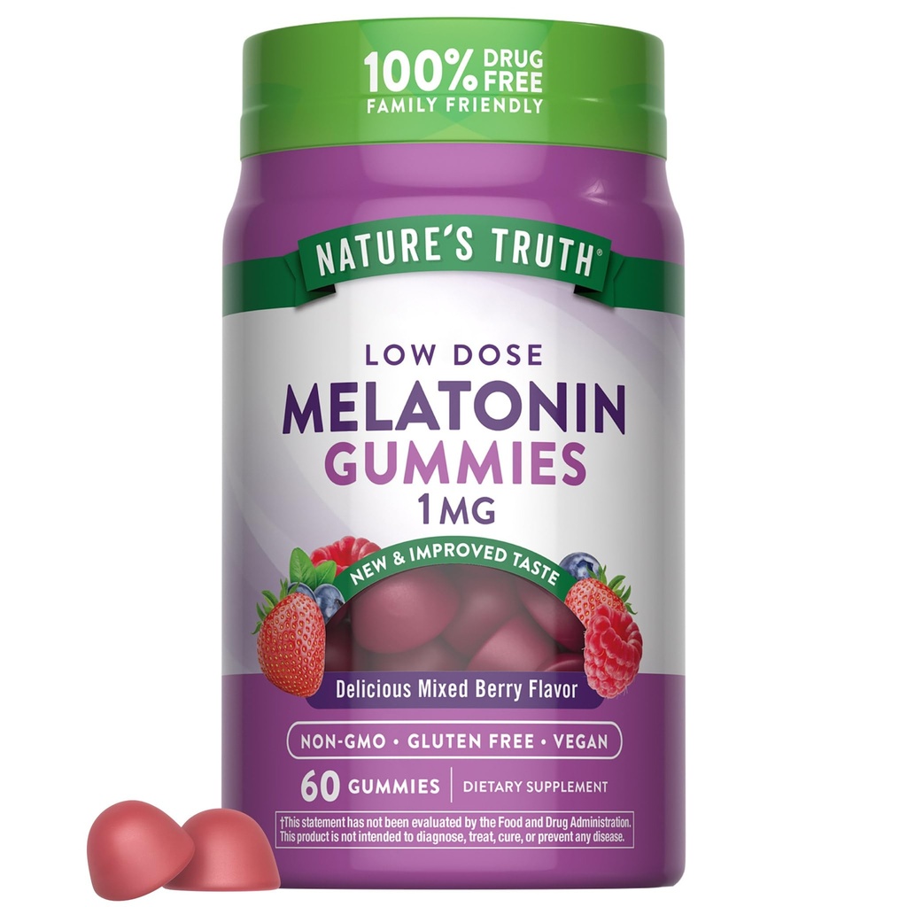 Nature's Truth Melatonin Gummies de 1mg.60 Comte.