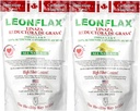 Leonflax 100% Authentic Canadian Flax Seed Powder, All Natural, High Fiber Content, Nahrungsergänzungsmittel zur Verbesserung Ihrer Verdauungsgesundheit, Omega 3, 6 & 9, 18 Oz, Tasche (1) (2)