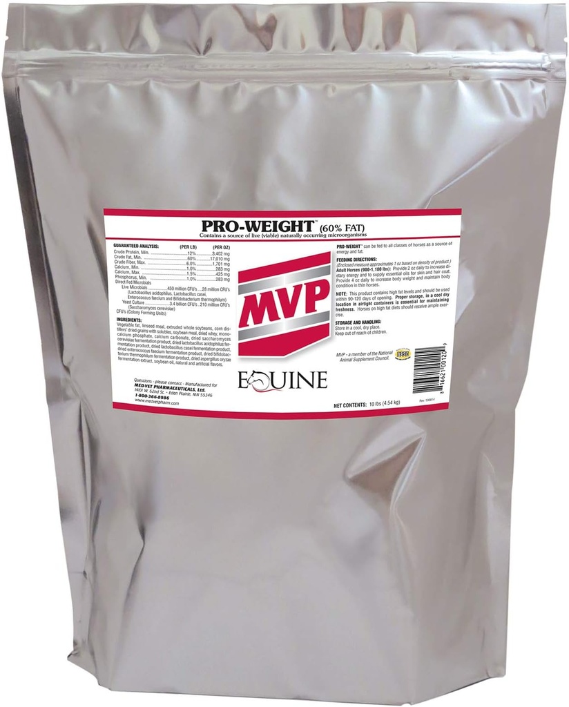 Pro-Weight 10lb per il guadagno di peso sano in cavalli