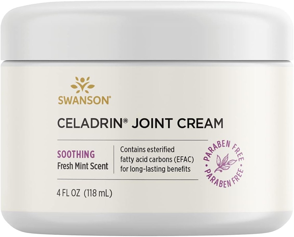 Swanson Celadrin Joint Cream 4 fl Ounce (118 ml) Cream