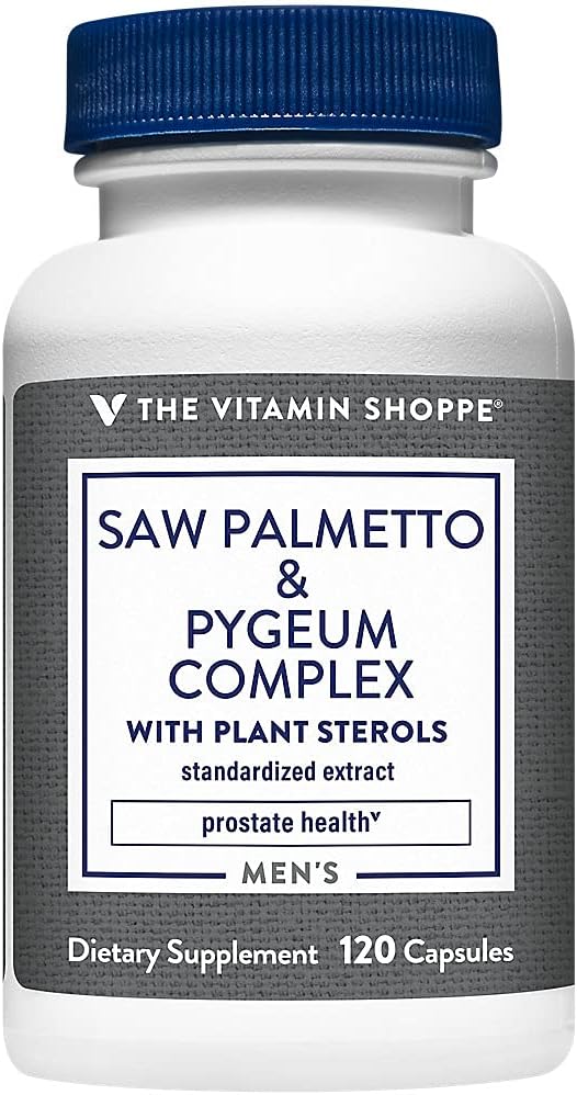 Le complexe Vitamine Shoppe Saw Palmetto & Pygeum (120 capsules)
