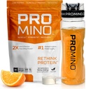 Rethink Protein, 2X Better Than Whey Protein, Mega-Dose Leucina (EAA + BCAA), Ultra-Fast-Acting Muscle Recovery, NSF Certified, costruire il muscolo anche durante il sonno* - Arancione, 30 Servings