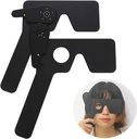 2 Pack Occluder Ophtalmique pour Ophtalmologistes, Optométristes et Orthoptistes Outil d'examen des yeux (Noir)