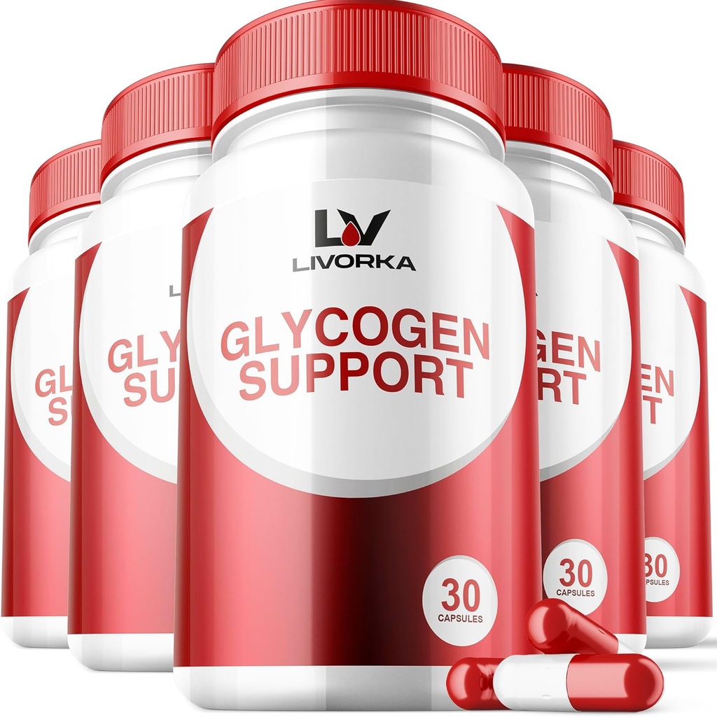 5 Pack - Glycogen Support, Wonderfix Glycogen Control Advanced Formula, Glycogen Capsules, Glycogen Fix con ingredienti potenti, 30 capsule per bottiglia per 150 giorni