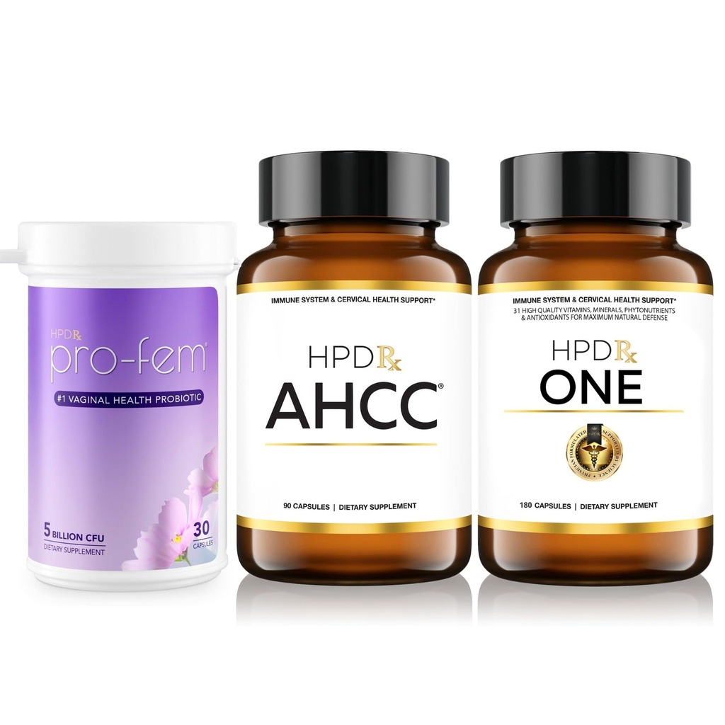 HPD Rx AHCC, Pro Fem, & ONE Bundle per le donne