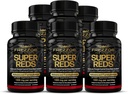 FREZZOR Super Reds Capsule con UAF1000+, All-Natural New Zealand Red Superfood Energy, Essential Red Fruits Veggies& Beets, Antiossidanti, Enzimi, Integratori Energetici, 540 Capsule, 6 Bottiglie
