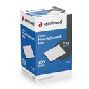 Sterile non-Adherent 2" x 3" Gauze Pads Non-Adhesive Wound Dressing, Altamente assorbente & Non-Stick, Painless Removal-Switch, Individualmente Wrapped per la protezione extra (Box di 100)