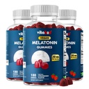 Melatonin 20mg Gummies - 180 Count - Drug Free - Natural Strawberry Flavor - Vegetarisch, Non-GMO, Glutenfrei (3 Flaschen)