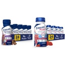 Assicurare l'alta proteina Latte Cioccolato Nutrition Shake con fibra, 24 Pack & Plus Fragola Nutrition Shake, Meal Sostituzione Shake, 24 Pack
