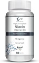 Generisches Niacin Vitamin B3 Kapseln - mit Flush, Non-GMO, Glutenfrei -90 Kapseln
