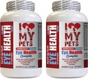 J'AIME MES PETS LLC Suppléments pour la santé des yeux de chien - Complexe pour la santé des yeux de chien - Formule premium - Vet recommandé - canneberge de chien - 2 bouteilles (120 traites)