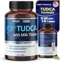 Supplément TUDCA avec le chardon – 85% Silymarin Flavonoïdes – soutient le bien-être du foie et la santé digestive – Fabriqué aux États-Unis