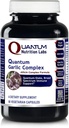Quantum Nutrition Labs Quantum Garlic Complex - Knoblauch Allicin Ergänzungen, Knoblauch Pillen, Allicin Extrakt, Knoblauchextrakt, Organische Knoblauchkapseln, Immununterstützung - 60 vegetarische Kapseln