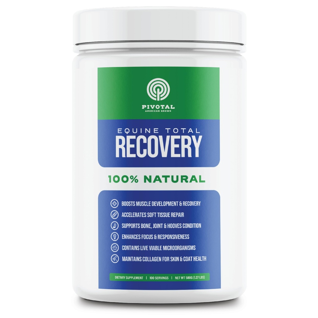 Equine Total Recovery Horse Supplement - 9 Aminoacidi Equine Plus Probiotics for Horses -100% Natural- No Aggiunto Zucchero, No Soy, No Fillers - Cavallo Joint Support Supplement (100 Serve)