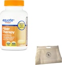 Equate Fiber Terapia Methylcellulose Caplets 500 mg 100 Conte (Pack of 1) Bundle con sacchetto di cibo riutilizzabile