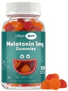Maxi Salute 1mg Melatonin Gummies – Bambini Melatonin Chewables con Ciliegia Naturale & Arancio Sapore – Adulto e Baby Sleep Aiuto Supplemento per sostenere notti riposanti (120 Conte)