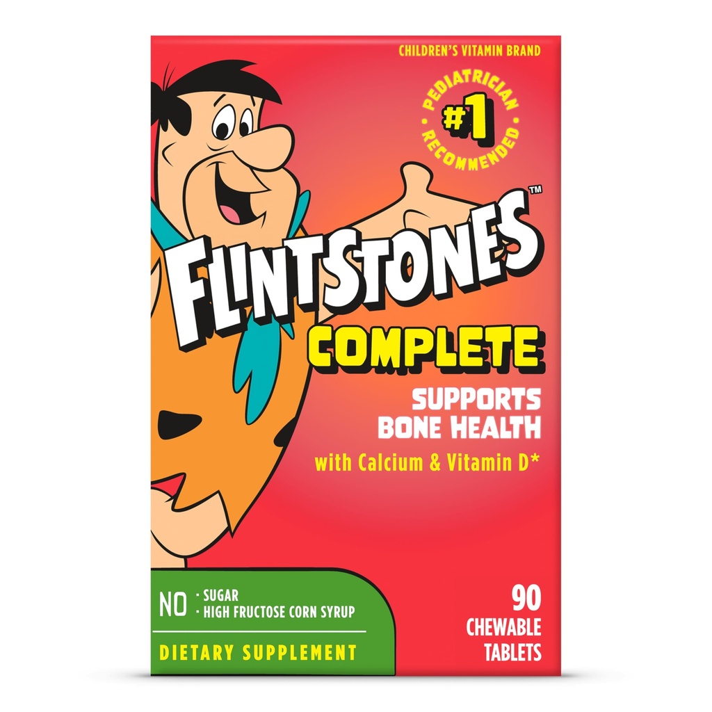 Vitamine Flintstones, Multivitamin Chewable Tablets, 90 Conte