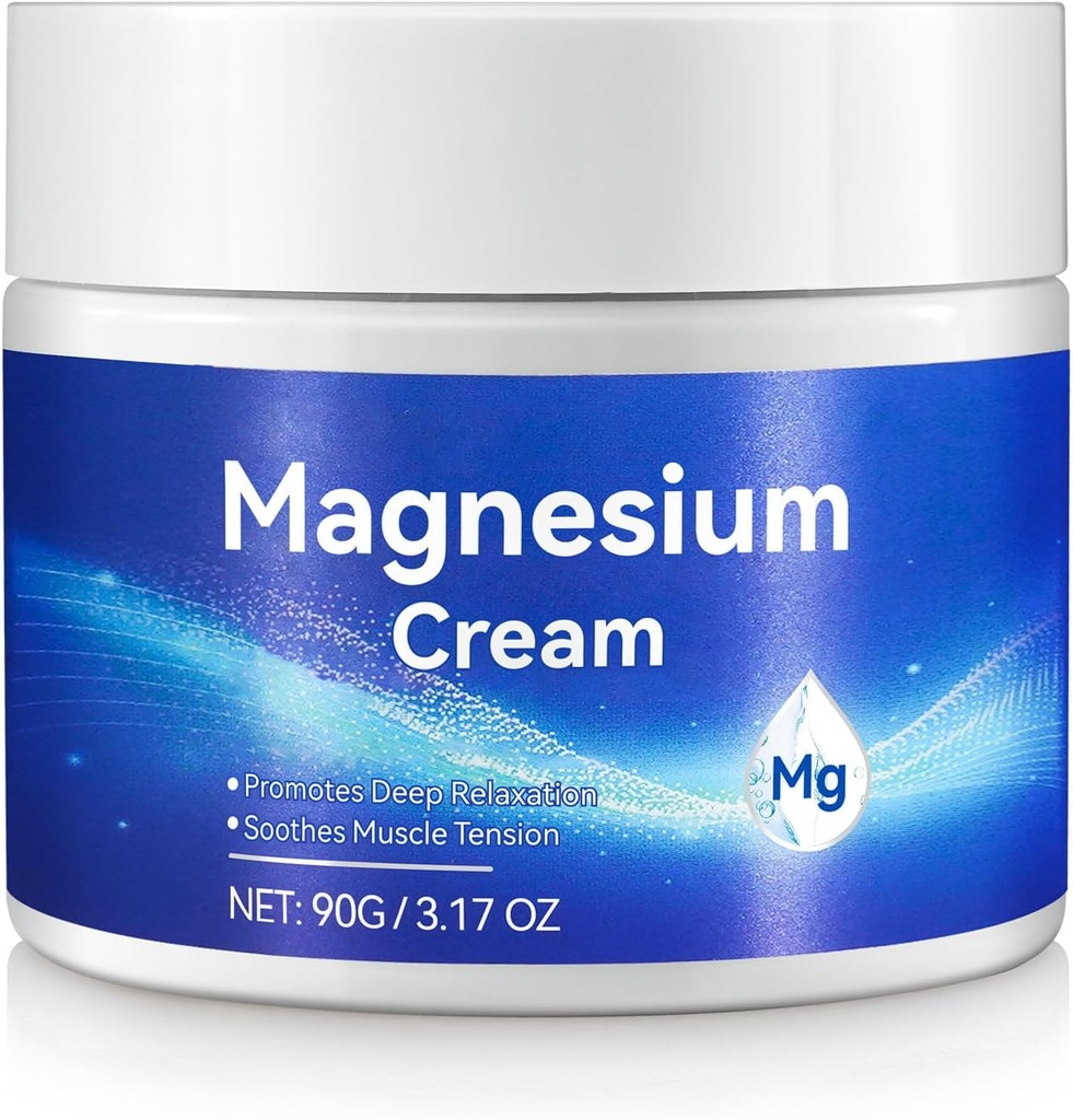 Magnesio Lozione - Olio di Magnesio Topico per Piedi con Vitamina E - Burro di Corpo di Magnesio Organico per Promuove il Rilassamento Profondo, Soothes Tensione Muscolare, Migliora Benessere Complessiva