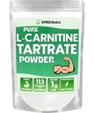 XPRS Nutra L Carnitine L Tartrate en poudre - Premium Pure L Carnitine Tartrate - L-Carnitine - Vegan Friendly Bulk L Carnitine Powder - Amino Acid Supplement (4 once)