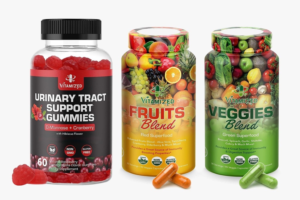 Combo de bien-être complet : Tract urinaire et fruits/végétaux