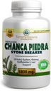 Chanca Piedra Stone Breaker | Made in USA with Premium Chanca Piedra from Peru | 1800 mg | Stone Dissolver Crusher, Kidney & Gallbladder Support | Liver Support, Flush, 120 capsule per vegetariani