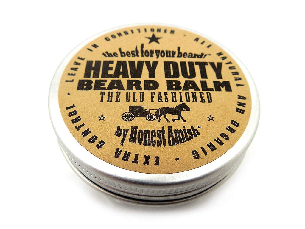 Honest Amish - Heavy Duty Beard Balm - 2 Ounce - Condizionatore del cuscinetto