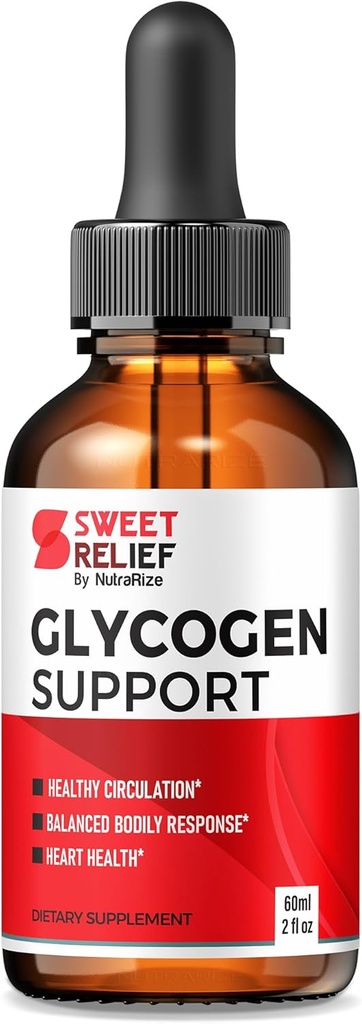 Gocce di sostegno misto Glycogen & di sollievo dolce di NutraRize, Sweet Relief Detox Support Cleanse Renew, Sweet Relief Hair Prostate and Body Health for Fungus Advanced Support Formula (30 Servings)