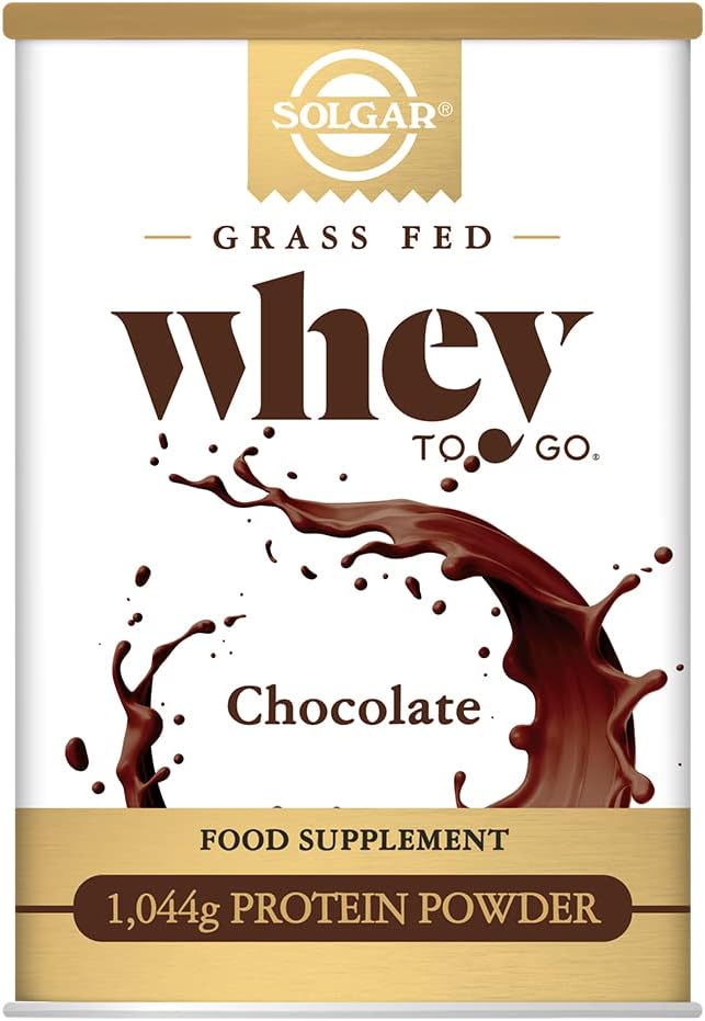 Solgar Whey to Go Protein Powder, Chocolate, 42 oz - Isolate and Concentrate - Miscela facilmente per Smooth Taste - Gluten-Free - 20g Protein per Serving