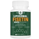 Liposomal Fisetin Supplement, 2000MG, 98% Pure Fisetin Polyphenole Antioxidantien, mit Quercetin, TMG und Resveratrol, für gesundes Altern, kognitive Unterstützung, 60 Kapseln