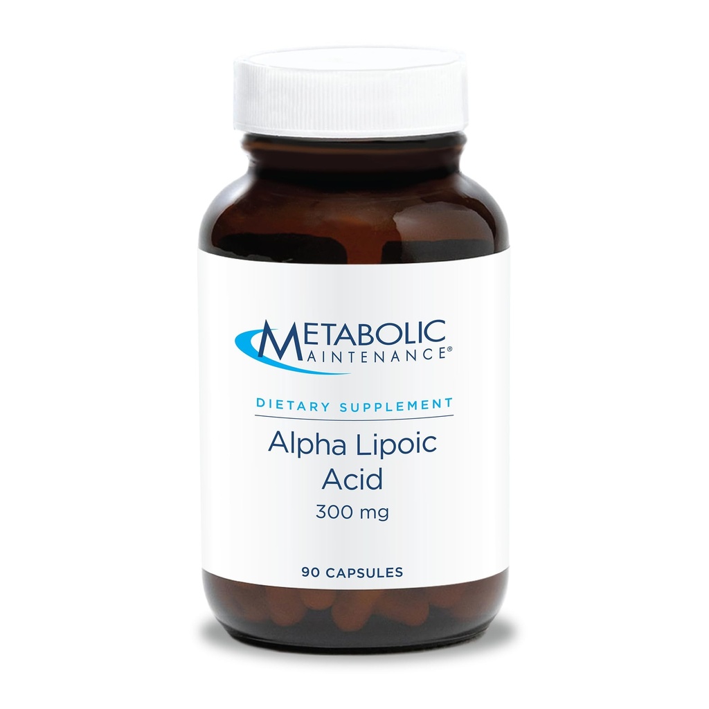 Metabolic Maintenance Alpha Lipoic Acid - 300mg ALA Supplement - Antioxidans Unterstützung für Nerve + Lebergesundheit (90 Kapseln)