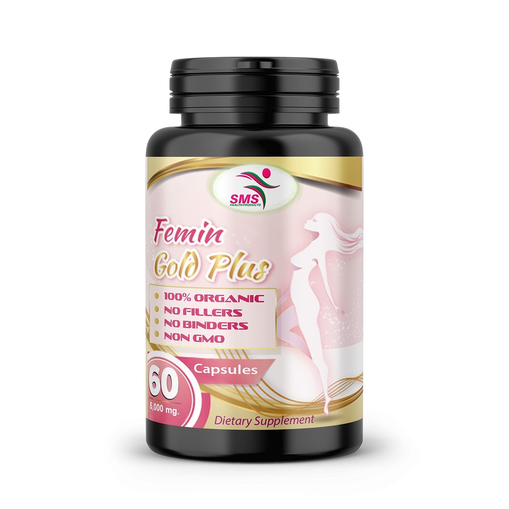 SMS Pueraria Mirifica Daily 1000mg Capsules biologiques naturelles - pour hommes, femme, transsexuel, Veggie 60 Capsules