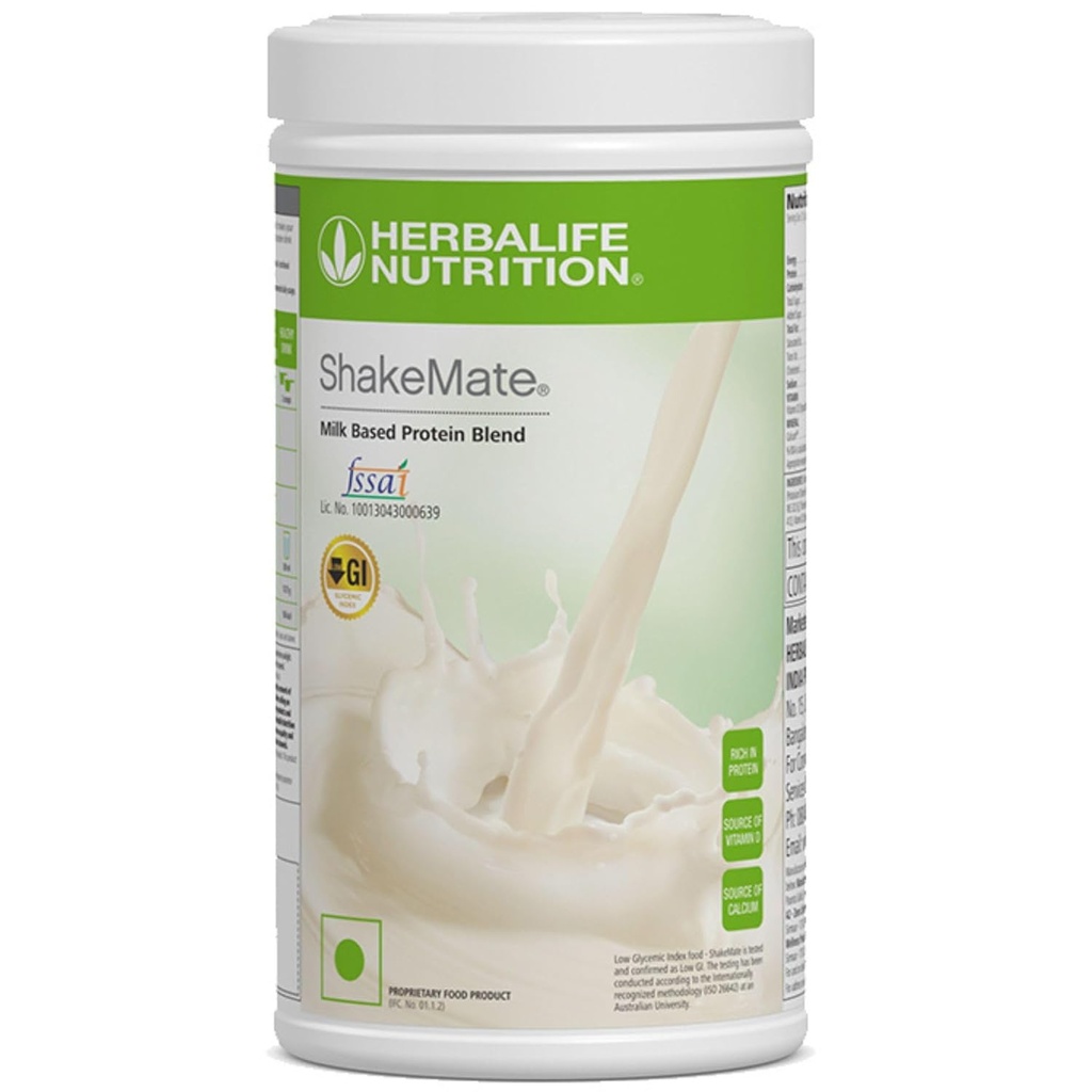 Herbalife Nutrition ShakeMate - Mélange de protéines à base de lait - 500 grammes