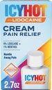 Crema di sollievo da dolore Icy Hot Max Strength con lidocaina Plus Menthol, 2.7 once