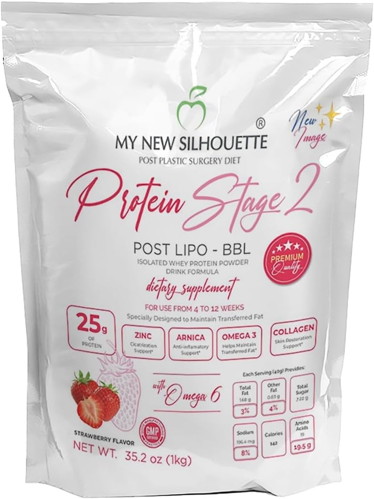 Protein My New Silhouette Stage 2 mit Omega + 25 Gramm pro Portion (Strawberry)