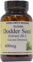 Seed (Tu Si Zi) | 20:1 Extract | 600mg Per Capsule | Kidney Yang & Longevity Support | 60 Vegan Capsule | Stearate-Free, Additive-Free, Glass Bottled