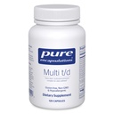 Encapsulations pures Multi T/D - Multivitamines et suppléments minéraux - pour la santé quotidienne, cardiovasculaire et immunitaire* - Riche en vitamines et minéraux - Sans gluten et végétarien - 120 capsules